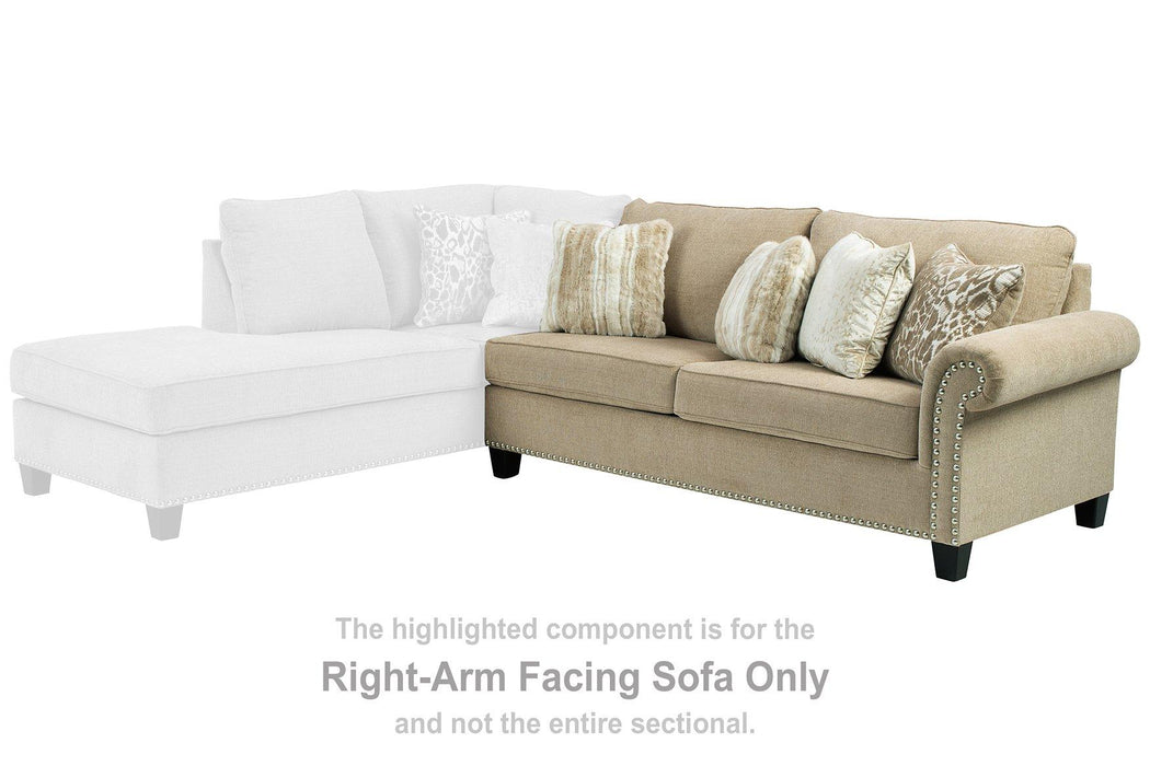 Dovemont 2-Piece Sectional with Chaise - Furniture Bros & Mattress (Bolingbrook, IL)