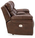 Edmar Power Reclining Loveseat with Console - Furniture Bros & Mattress (Bolingbrook, IL)