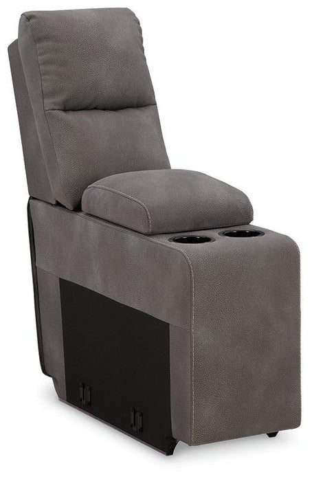 Next-Gen DuraPella Power Reclining Sectional Loveseat with Console - Furniture Bros & Mattress (Bolingbrook, IL)