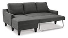 Jarreau Sofa Chaise Sleeper - Furniture Bros & Mattress (Bolingbrook, IL)