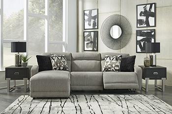 Colleyville Power Reclining Sectional with Chaise - Furniture Bros & Mattress (Bolingbrook, IL)