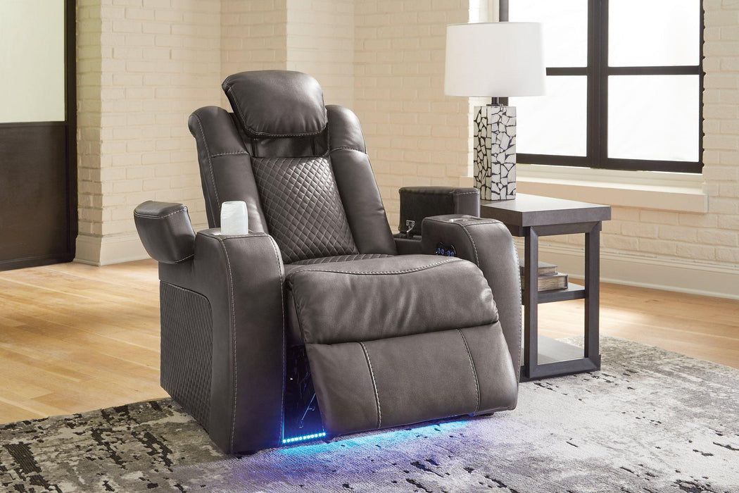 Fyne-Dyme Power Recliner - Furniture Bros & Mattress (Bolingbrook, IL)