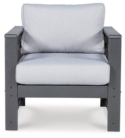 Amora Outdoor Lounge Chair with Cushion (Set of 2) - Furniture Bros & Mattress (Bolingbrook, IL)