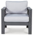 Amora Outdoor Lounge Chair with Cushion (Set of 2) - Furniture Bros & Mattress (Bolingbrook, IL)