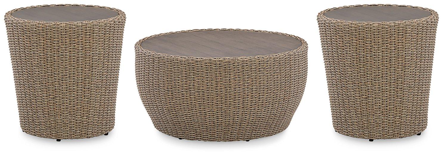 Danson Outdoor Occasional Table Set - Furniture Bros & Mattress (Bolingbrook, IL)
