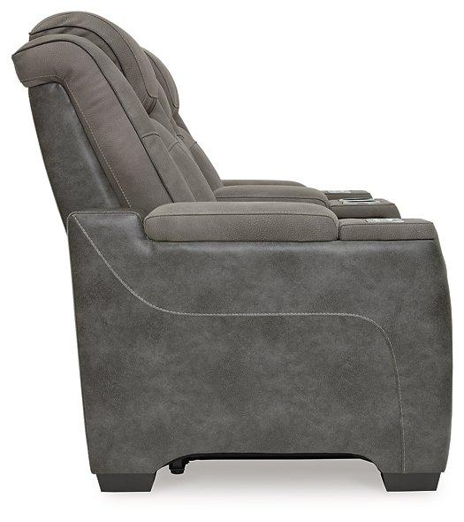 Next-Gen DuraPella Power Reclining Loveseat with Console - Furniture Bros & Mattress (Bolingbrook, IL)