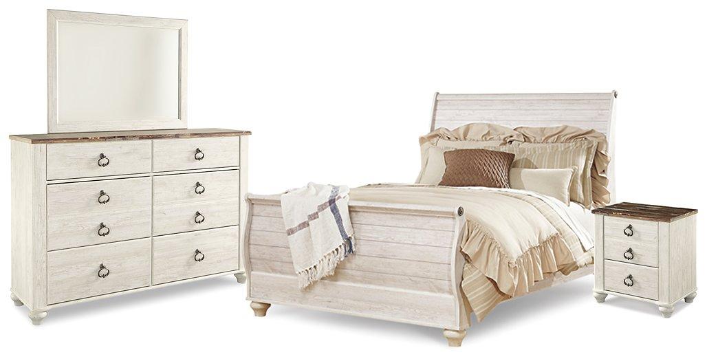 Willowton Bedroom Set - Furniture Bros & Mattress (Bolingbrook, IL)