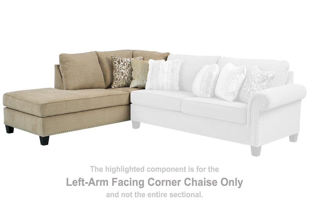 Dovemont 2-Piece Sectional with Chaise - Furniture Bros & Mattress (Bolingbrook, IL)