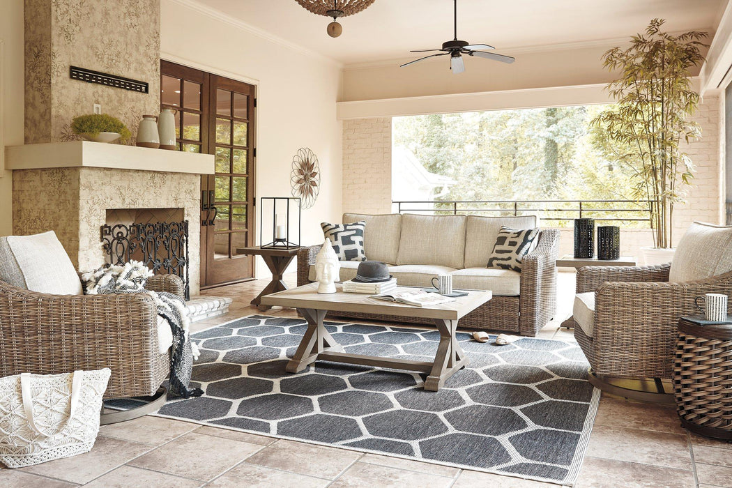 Beachcroft Outdoor Conversation Set - Furniture Bros & Mattress (Bolingbrook, IL)
