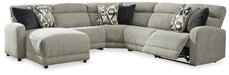 Colleyville Power Reclining Sectional with Chaise - Furniture Bros & Mattress (Bolingbrook, IL)