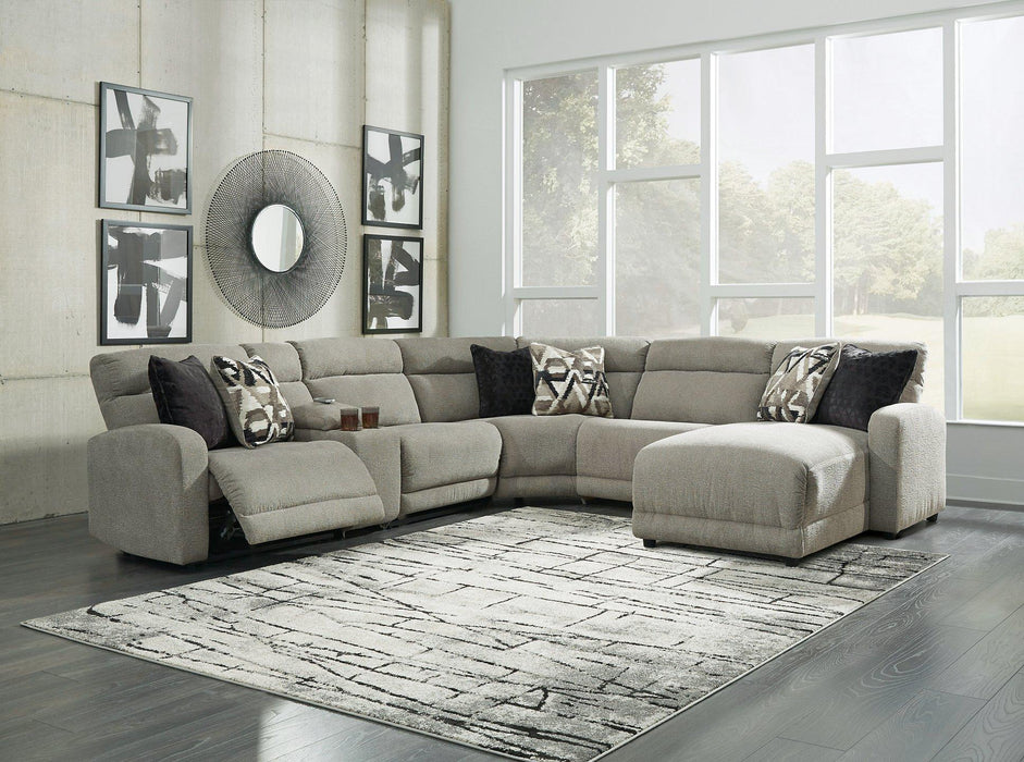 Colleyville Power Reclining Sectional with Chaise - Furniture Bros & Mattress (Bolingbrook, IL)