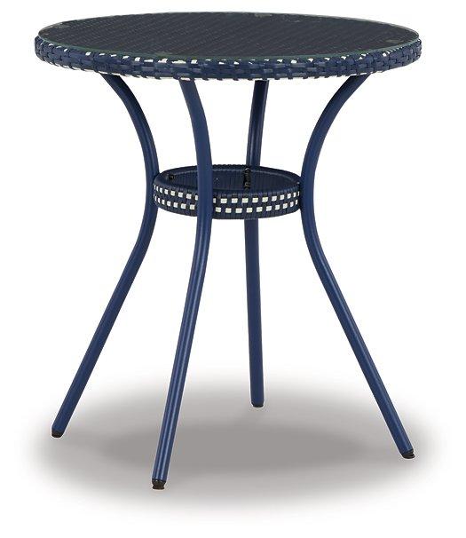 Odyssey Blue Outdoor Table and Chairs (Set of 3) - Furniture Bros & Mattress (Bolingbrook, IL)