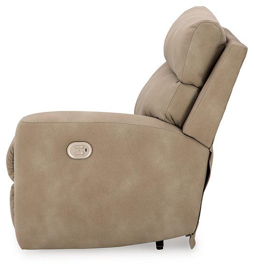 Next-Gen DuraPella Power Reclining Sectional Loveseat with Console - Furniture Bros & Mattress (Bolingbrook, IL)