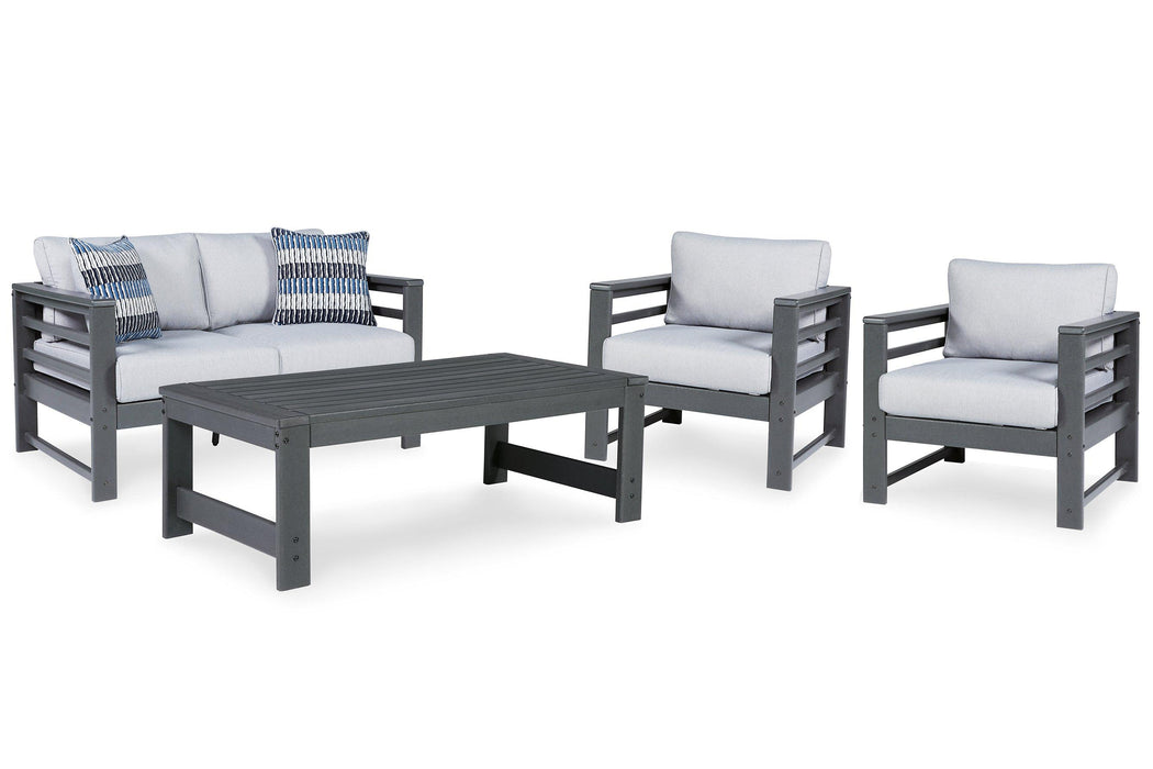 Amora Outdoor Seating Set - Furniture Bros & Mattress (Bolingbrook, IL)