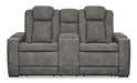 Next-Gen DuraPella Power Reclining Loveseat with Console - Furniture Bros & Mattress (Bolingbrook, IL)
