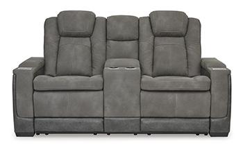 Next-Gen DuraPella Power Reclining Loveseat with Console - Furniture Bros & Mattress (Bolingbrook, IL)