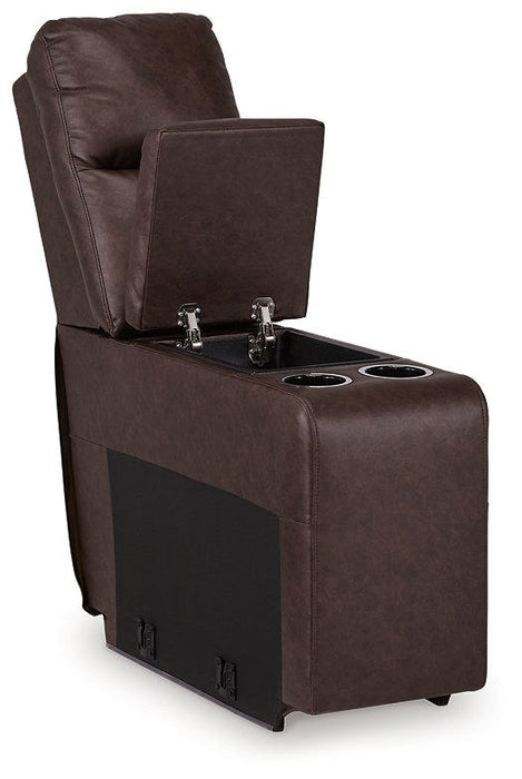Punch Up Power Reclining Sectional Loveseat with Console - Furniture Bros & Mattress (Bolingbrook, IL)