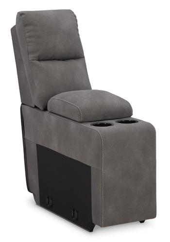 Next-Gen DuraPella Power Reclining Sectional Loveseat with Console - Furniture Bros & Mattress (Bolingbrook, IL)