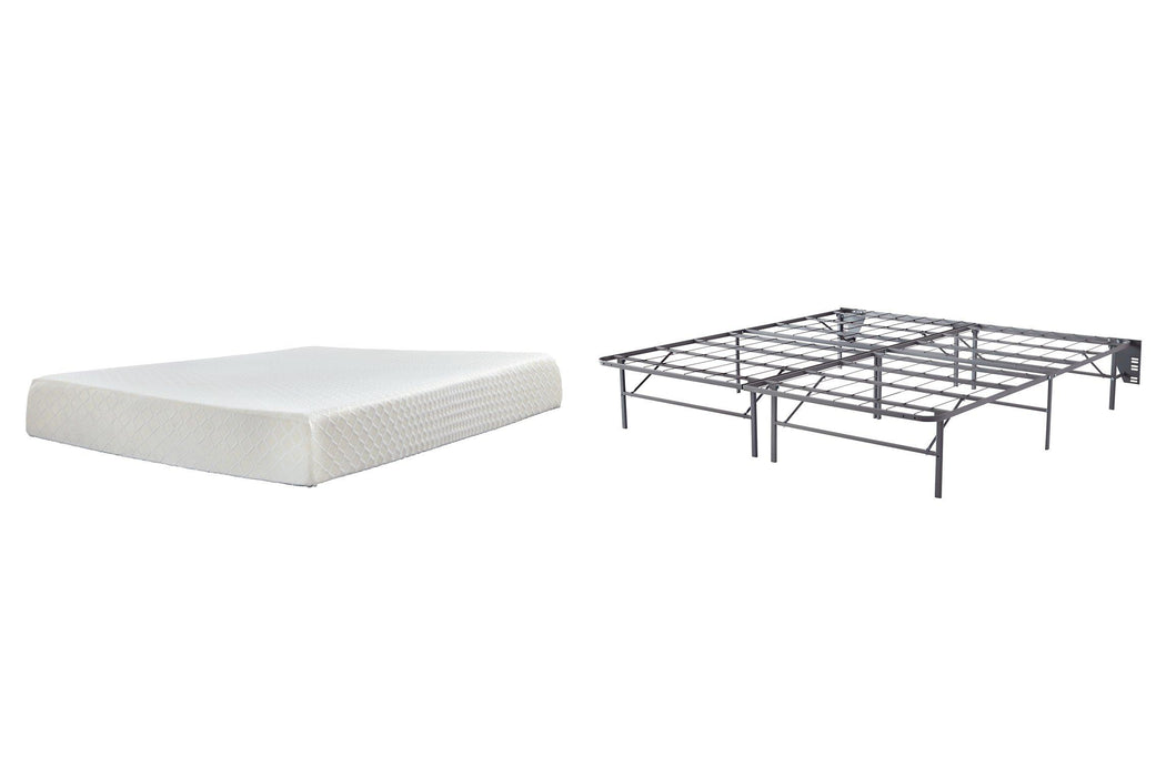 10 Inch Chime Memory Foam Mattress Set - Furniture Bros & Mattress (Bolingbrook, IL)
