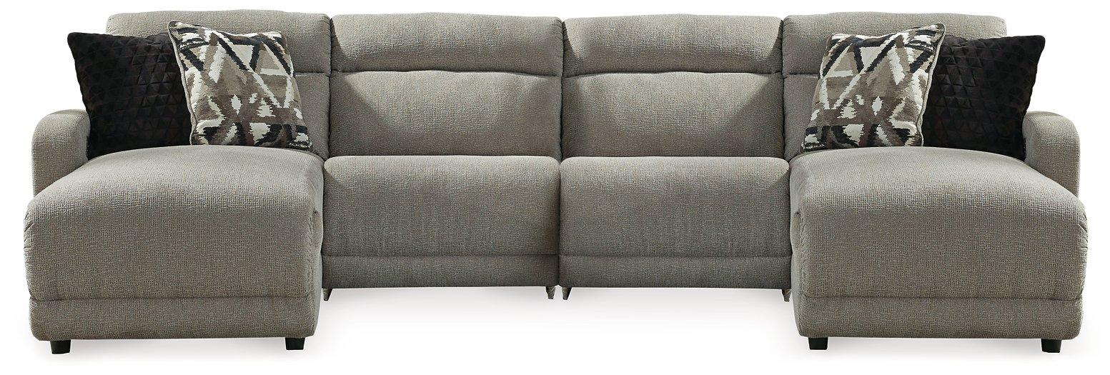 Colleyville Power Reclining Sectional with Chaise - Furniture Bros & Mattress (Bolingbrook, IL)