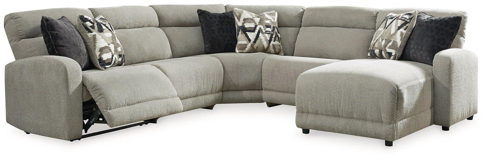 Colleyville Power Reclining Sectional with Chaise - Furniture Bros & Mattress (Bolingbrook, IL)