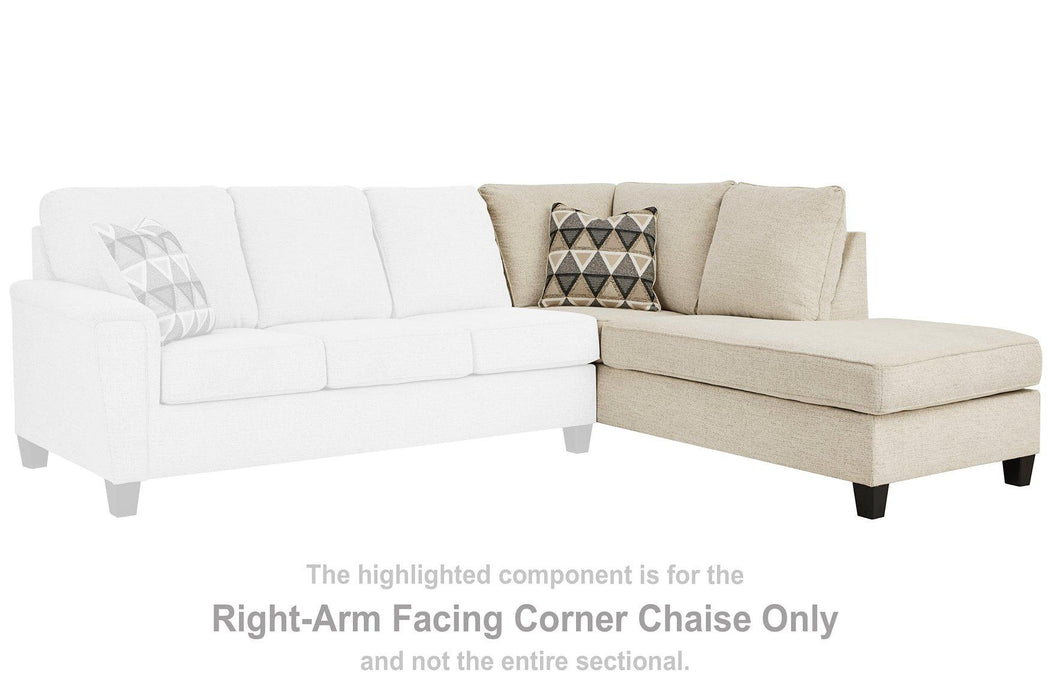 Abinger 2-Piece Sectional with Chaise - Furniture Bros & Mattress (Bolingbrook, IL)