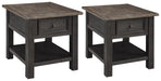Tyler Creek End Table Set - Furniture Bros & Mattress (Bolingbrook, IL)