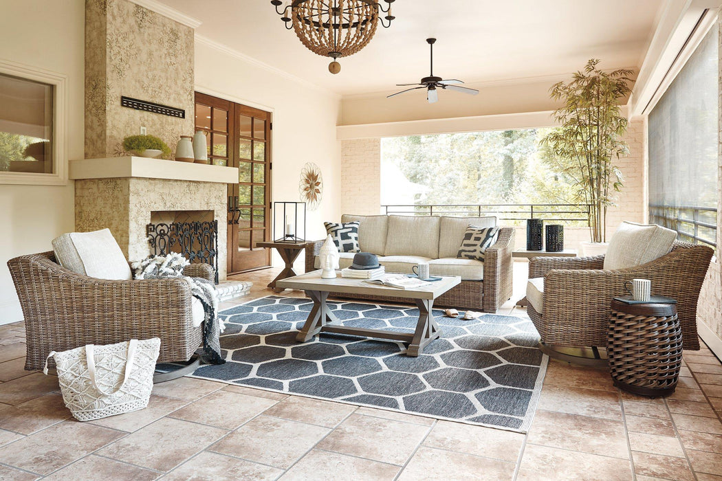 Beachcroft Outdoor Conversation Set - Furniture Bros & Mattress (Bolingbrook, IL)