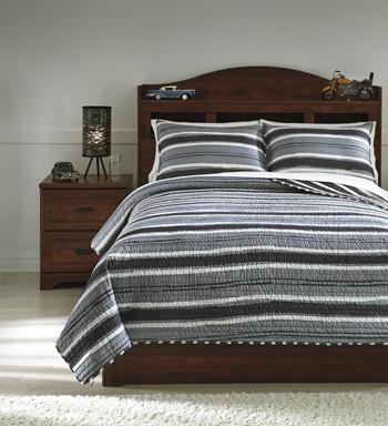 Merlin 3-Piece Coverlet Set - Furniture Bros & Mattress (Bolingbrook, IL)