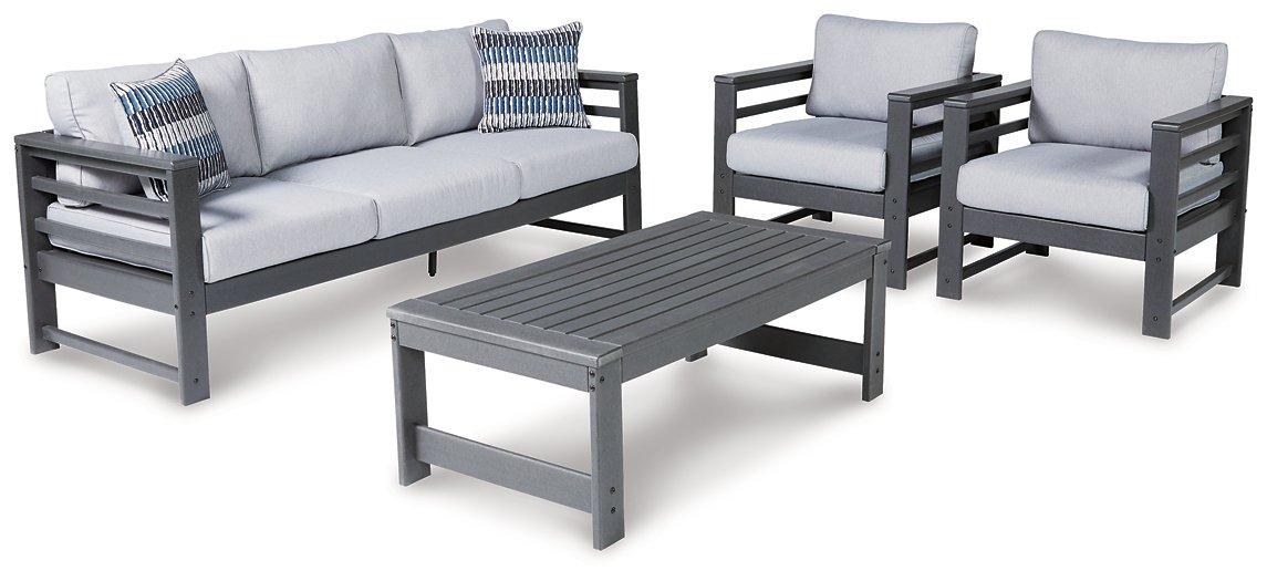 Amora Outdoor Seating Set - Furniture Bros & Mattress (Bolingbrook, IL)