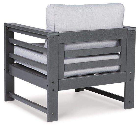 Amora Outdoor Lounge Chair with Cushion (Set of 2) - Furniture Bros & Mattress (Bolingbrook, IL)
