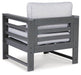 Amora Outdoor Lounge Chair with Cushion (Set of 2) - Furniture Bros & Mattress (Bolingbrook, IL)