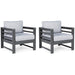 Amora Outdoor Lounge Chair with Cushion (Set of 2) - Furniture Bros & Mattress (Bolingbrook, IL)
