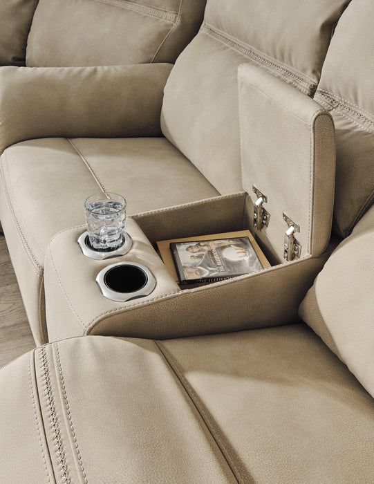 Next-Gen DuraPella Power Reclining Loveseat with Console - Furniture Bros & Mattress (Bolingbrook, IL)