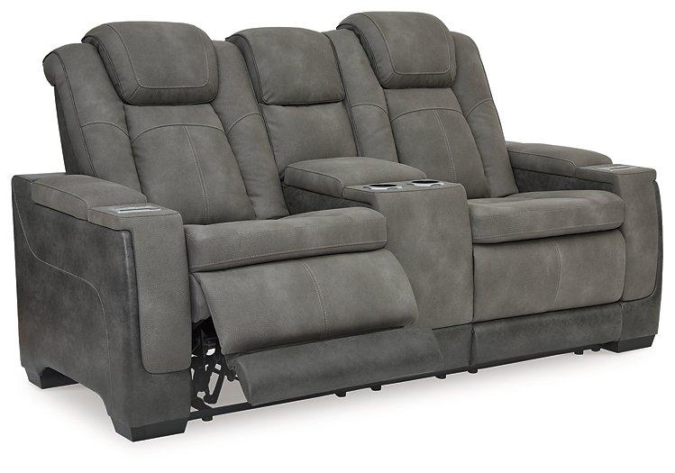 Next-Gen DuraPella Power Reclining Loveseat with Console - Furniture Bros & Mattress (Bolingbrook, IL)