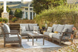 Visola Outdoor Sofa and Loveseat Set - Furniture Bros & Mattress (Bolingbrook, IL)
