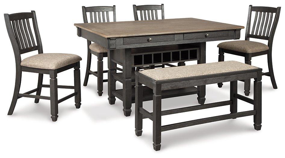 Tyler Creek Counter Height Dining Set - Furniture Bros & Mattress (Bolingbrook, IL)