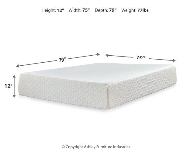 Chime 12 Inch Memory Foam Mattress in a Box - Furniture Bros & Mattress (Bolingbrook, IL)