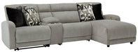 Colleyville Power Reclining Sectional with Chaise - Furniture Bros & Mattress (Bolingbrook, IL)