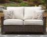 Paradise Trail Outdoor Loveseat, Lounge Chairs and Fire Pit Table - Furniture Bros & Mattress (Bolingbrook, IL)