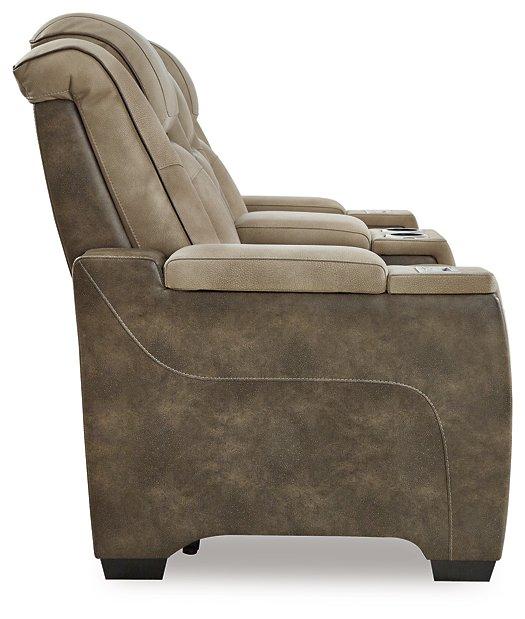 Next-Gen DuraPella Power Reclining Loveseat with Console - Furniture Bros & Mattress (Bolingbrook, IL)