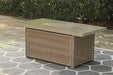Beachcroft Beachcroft Fire Pit Table with Four Nuvella Swivel Lounge Chairs - Furniture Bros & Mattress (Bolingbrook, IL)