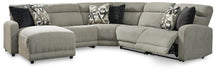 Colleyville Power Reclining Sectional with Chaise - Furniture Bros & Mattress (Bolingbrook, IL)