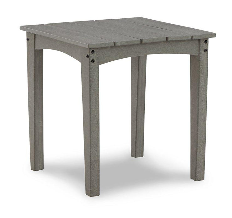 Visola Outdoor Adirondack Chair Set with End Table - Furniture Bros & Mattress (Bolingbrook, IL)