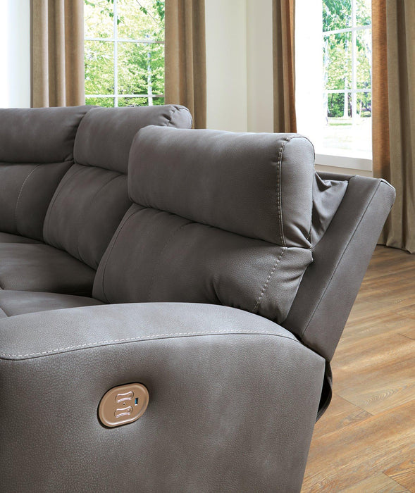 Next-Gen DuraPella Power Reclining Sectional Sofa - Furniture Bros & Mattress (Bolingbrook, IL)