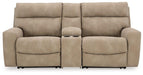 Next-Gen DuraPella Power Reclining Sectional Loveseat with Console - Furniture Bros & Mattress (Bolingbrook, IL)