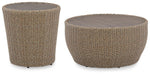 Danson Outdoor Occasional Table Set - Furniture Bros & Mattress (Bolingbrook, IL)