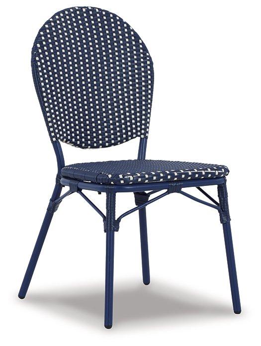 Odyssey Blue Outdoor Table and Chairs (Set of 3) - Furniture Bros & Mattress (Bolingbrook, IL)