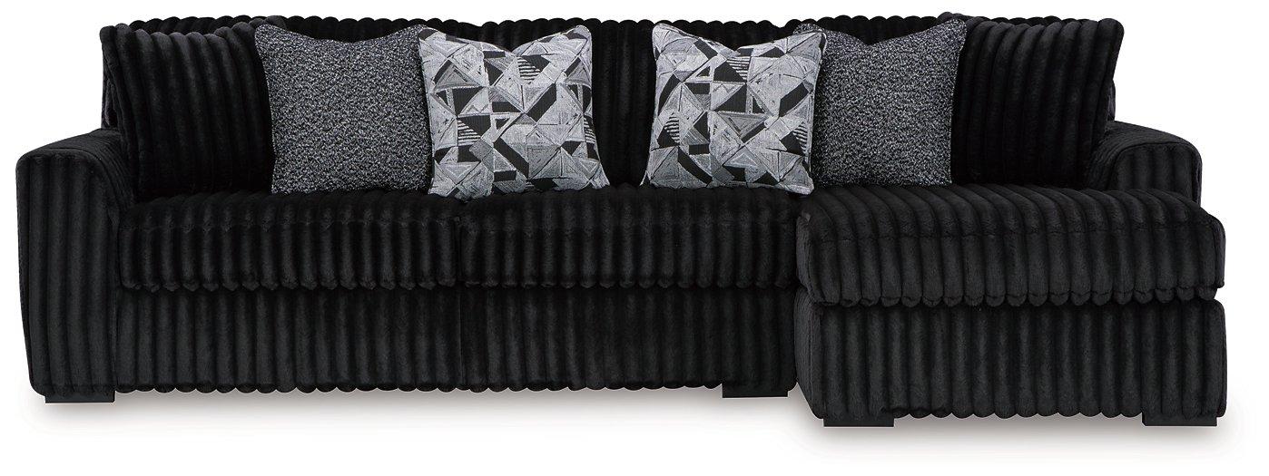 Midnight-Madness Sectional Sofa with Chaise - Furniture Bros & Mattress (Bolingbrook, IL)