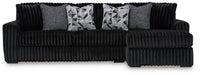 Midnight-Madness Sectional Sofa with Chaise - Furniture Bros & Mattress (Bolingbrook, IL)